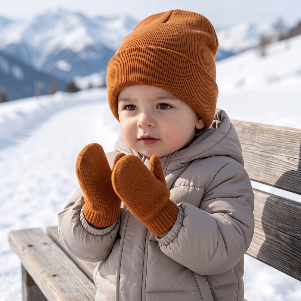 Little Manta Baby Hat & Mittens Set