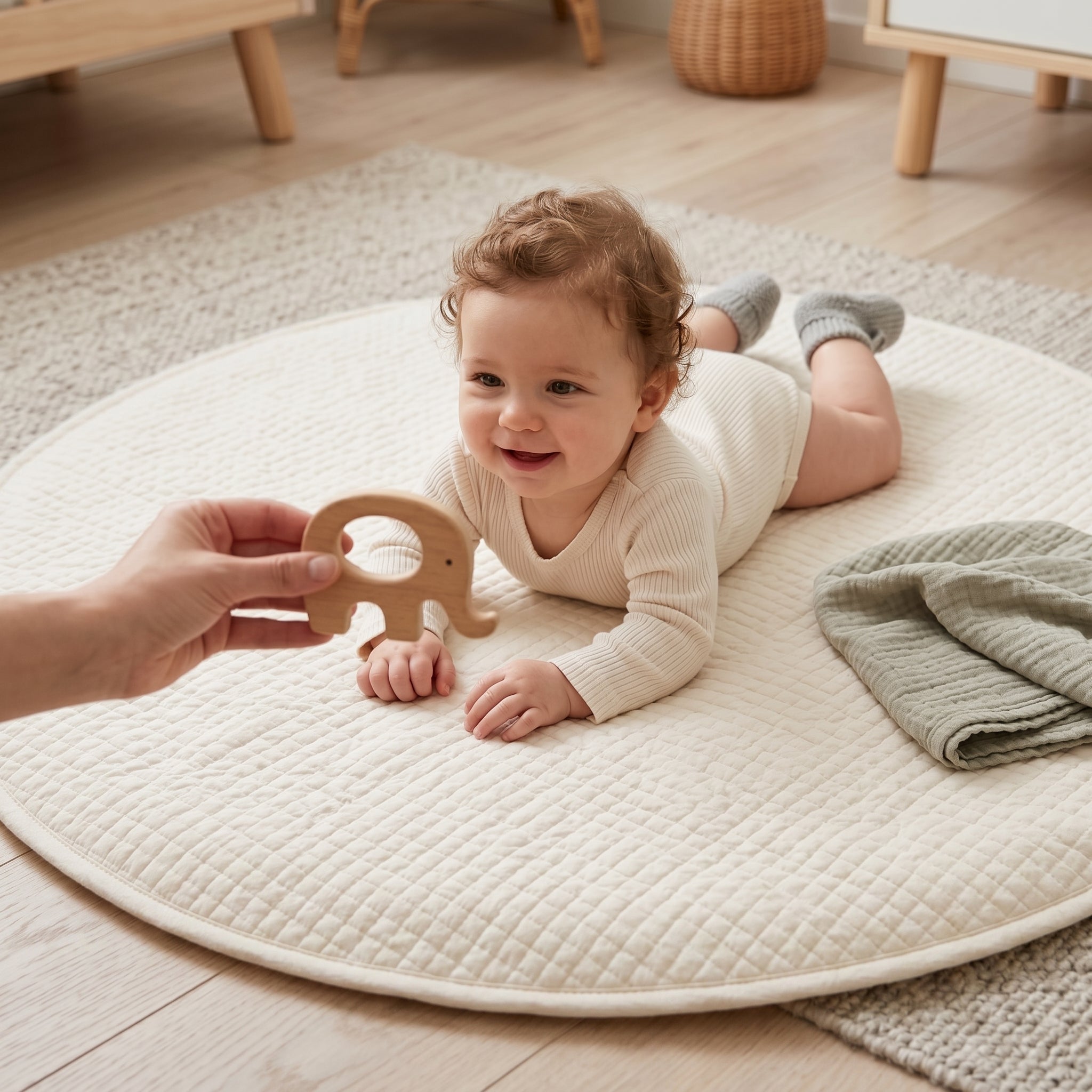 Little Manta Round Baby Play Mat