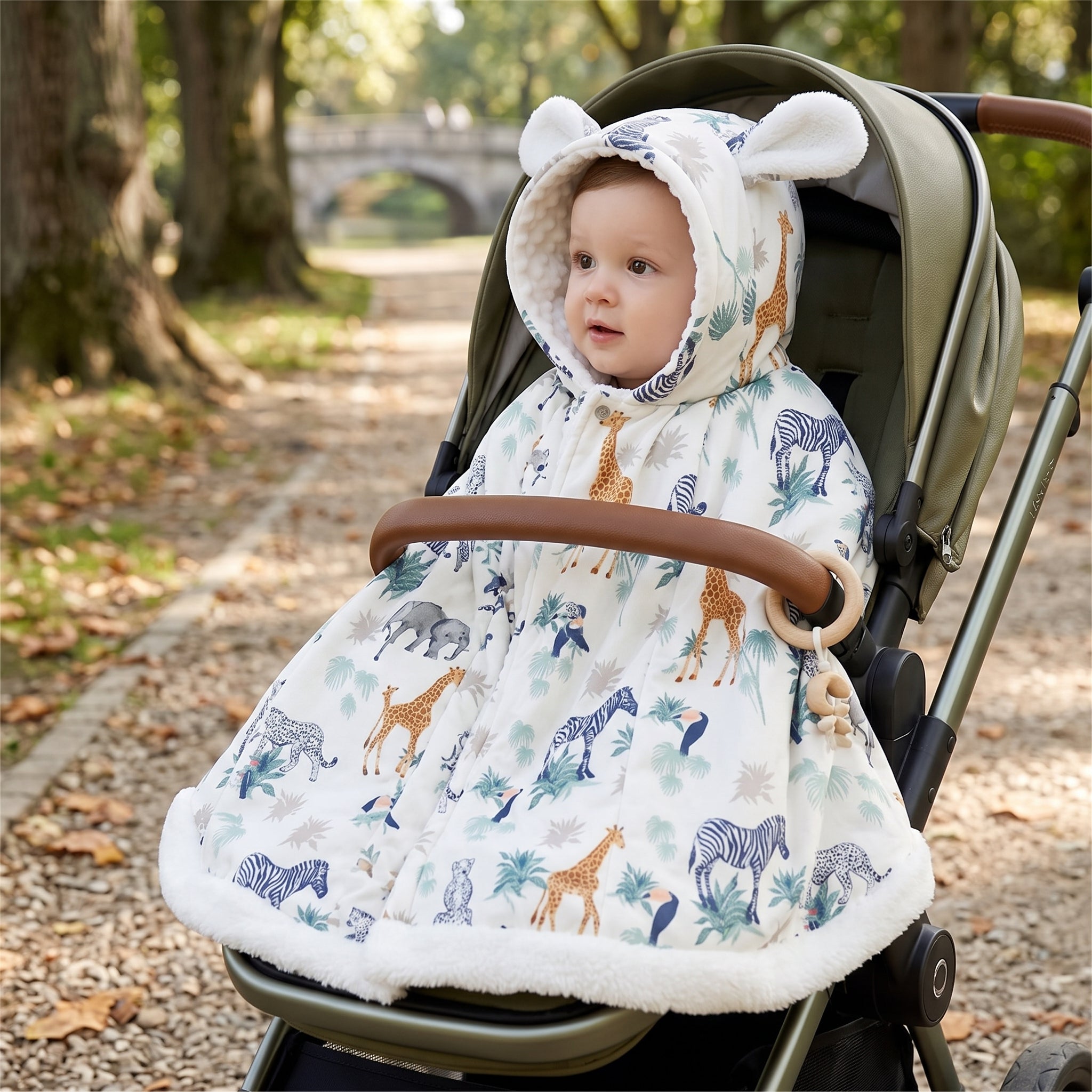 Little Manta Autumn Baby Hooded Cloak