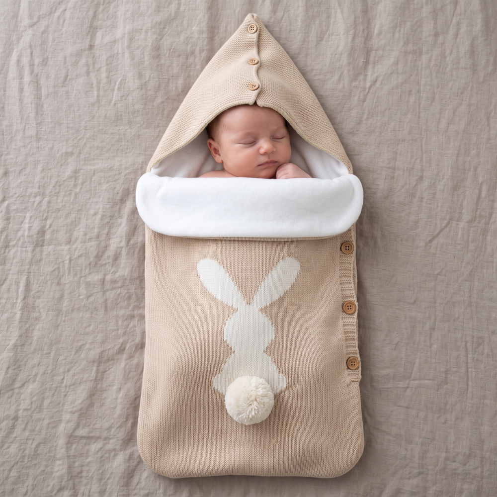 Little Manta Bunny Knit Sleep Sack
