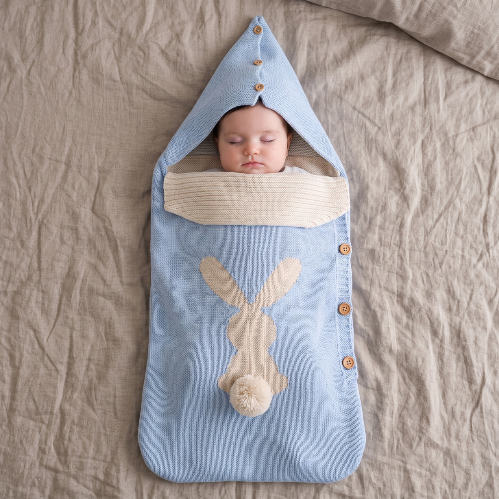 Little Manta Bunny Knit Sleep Sack