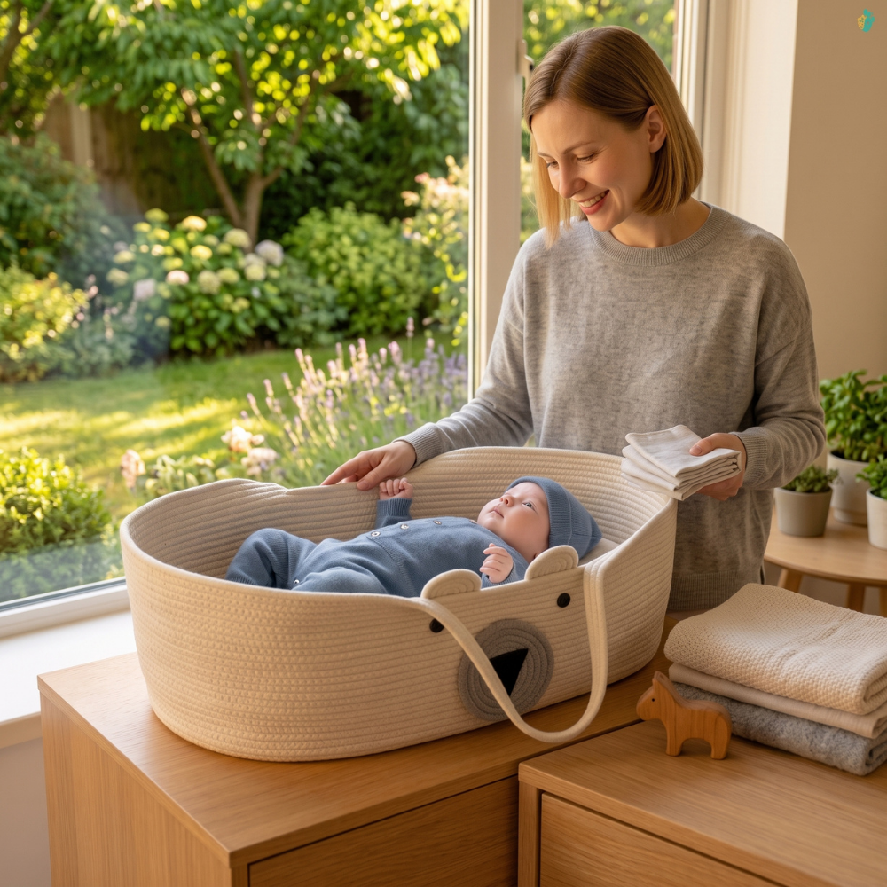 Fazo Store  Woven Moses Basket