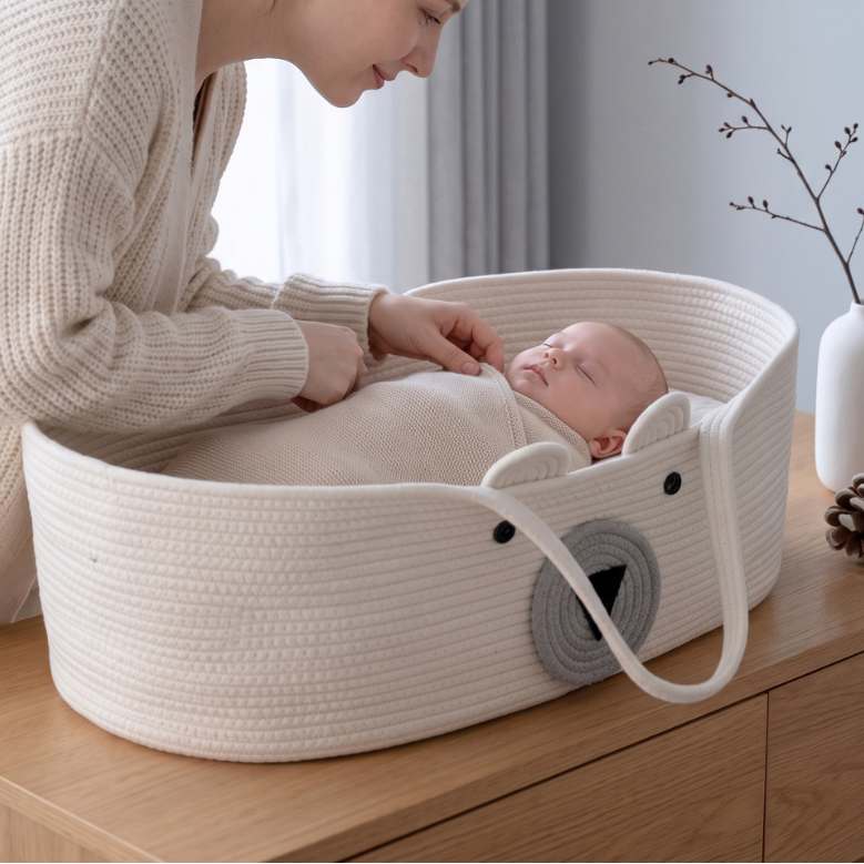 Fazo Store  Woven Moses Basket