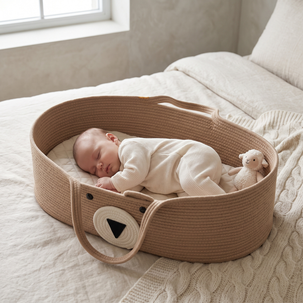 Fazo Store  Woven Moses Basket