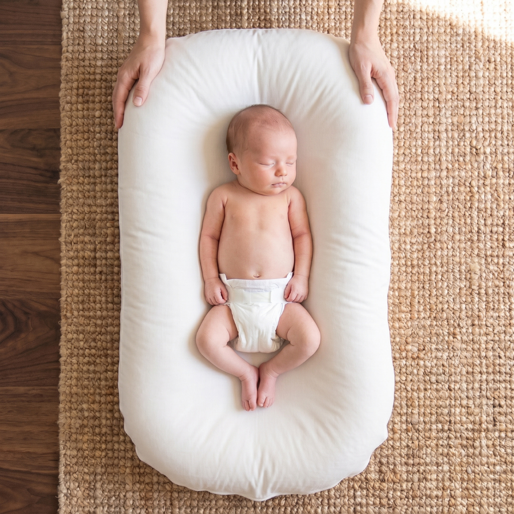 Little Manta Pastel Baby Lounger Nest