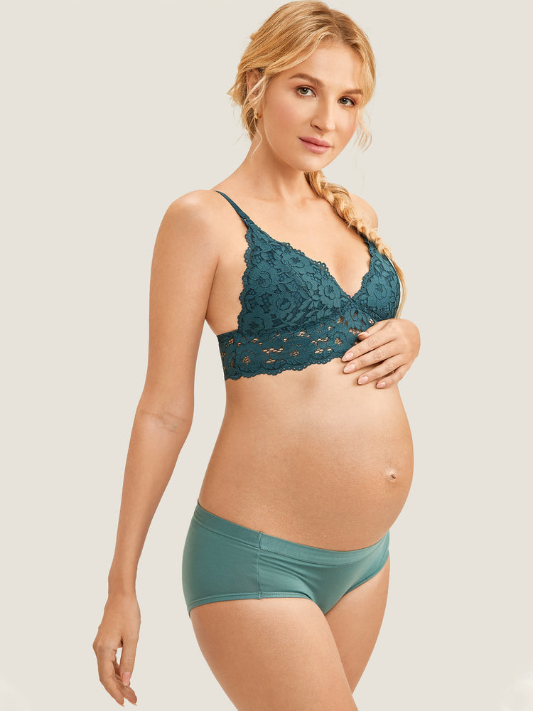 Lace Plunge Nursing Bralette