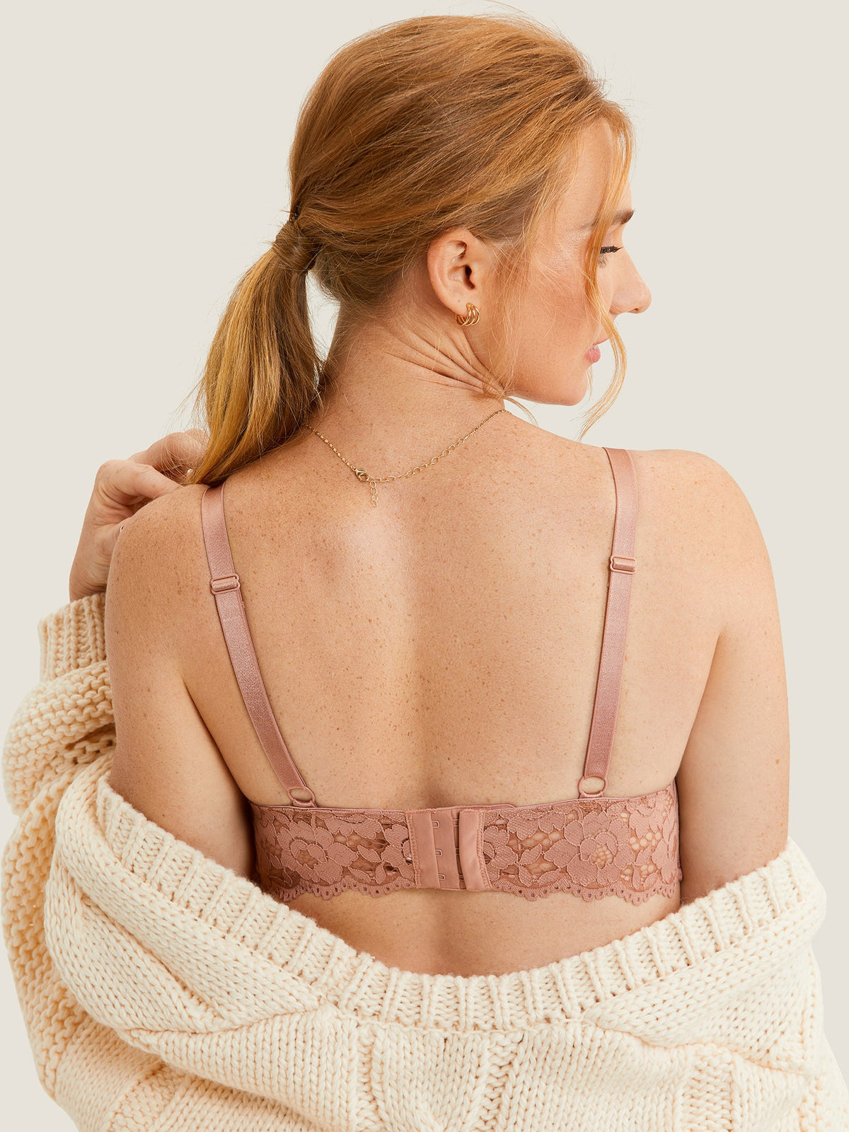 Fazo Store kanten voedingsbralette met diepe V-hals