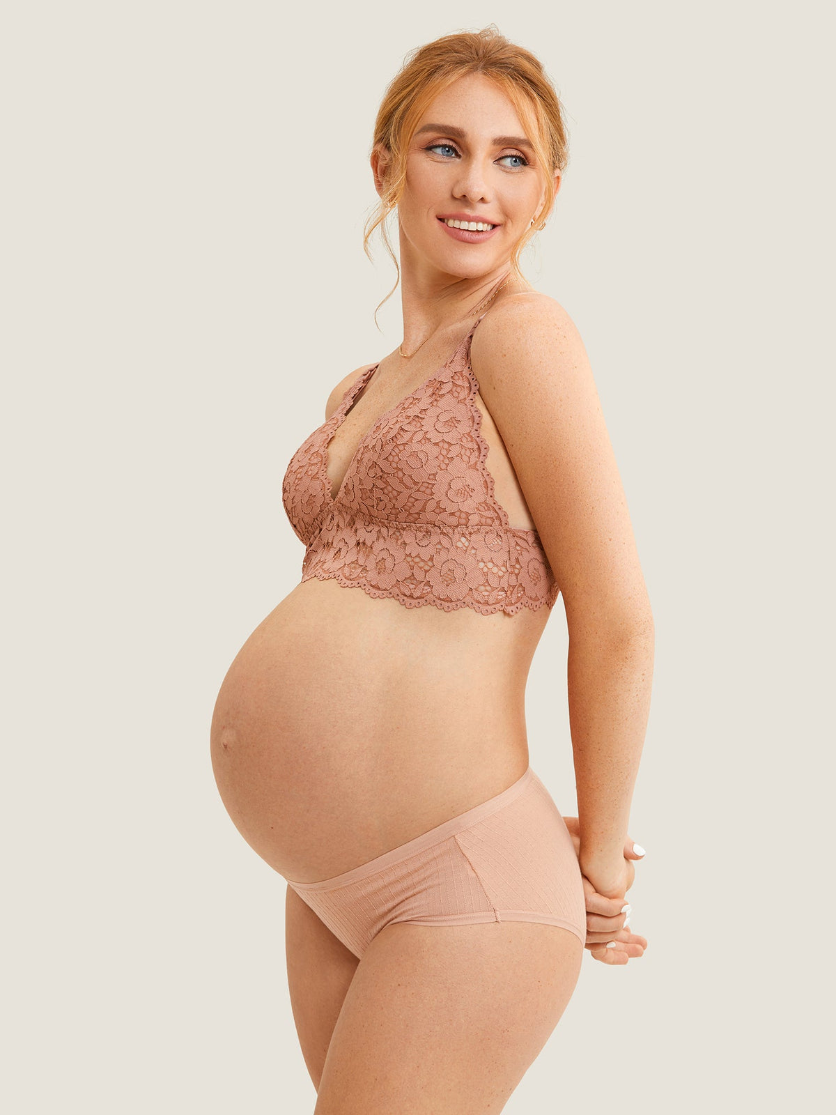 Fazo Store kanten voedingsbralette met diepe V-hals