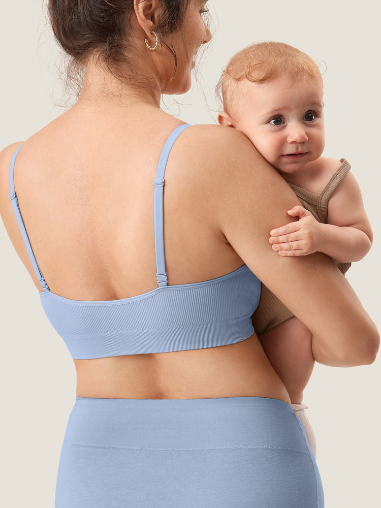 Fazo Store geribde voedingsbralette met ronde hals en verwisselbare bandjes