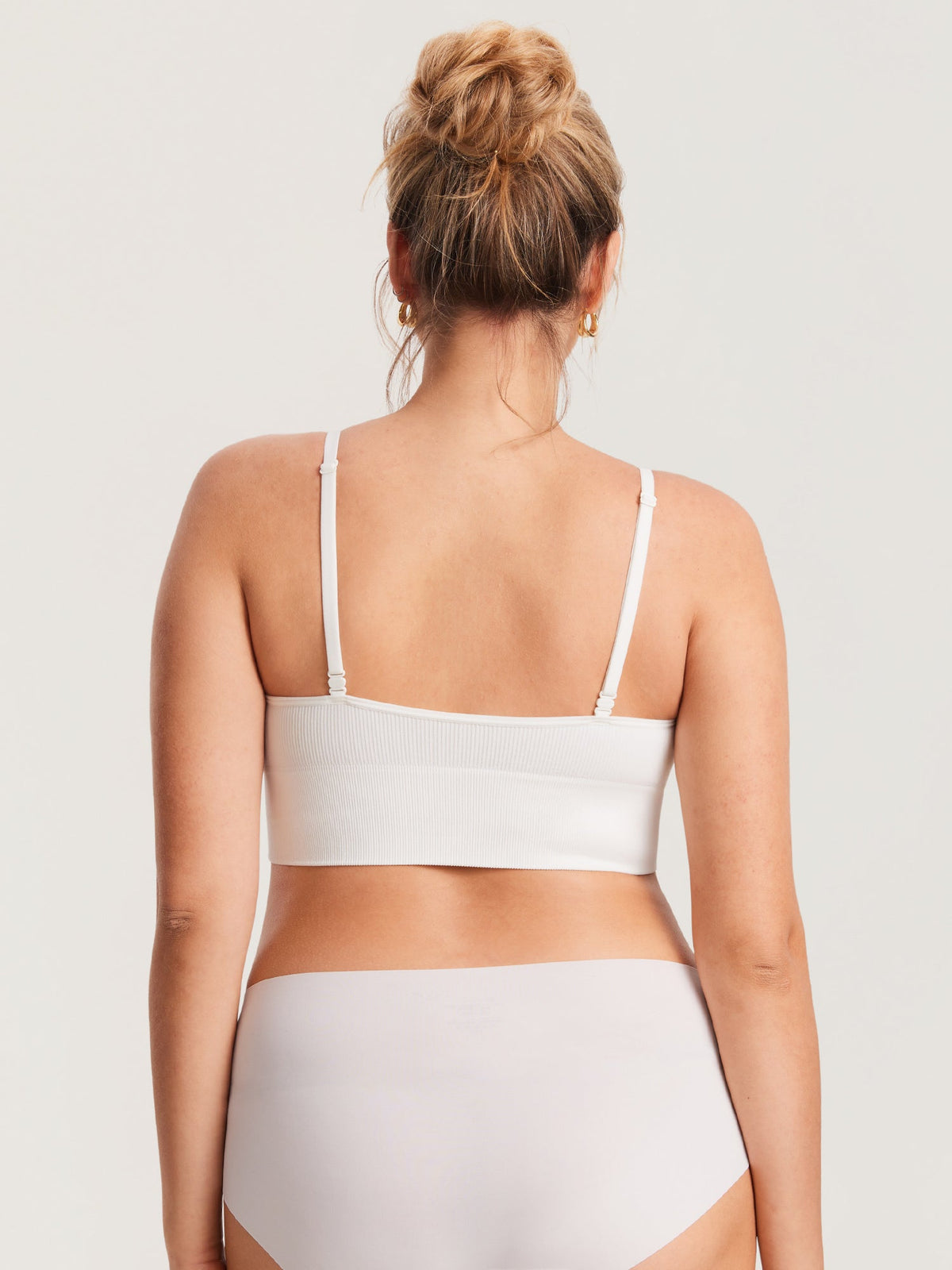 Fazo Store geribde voedingsbralette met V-hals en brede onderband