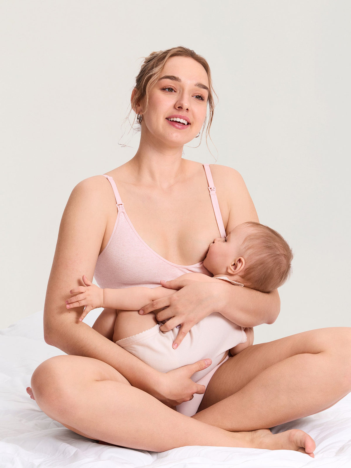 Ribbed Cotton Nursing Bralette