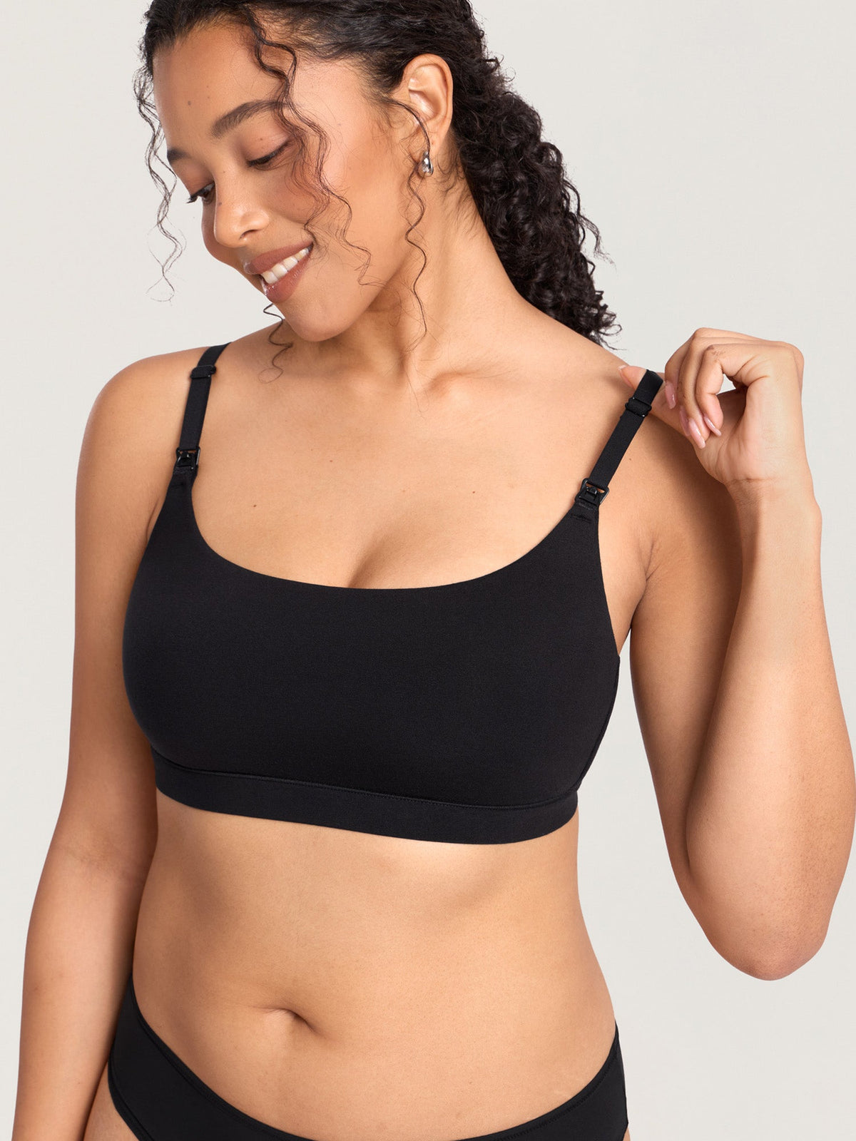 Fazo Store katoenen voedingsbralette met ronde hals