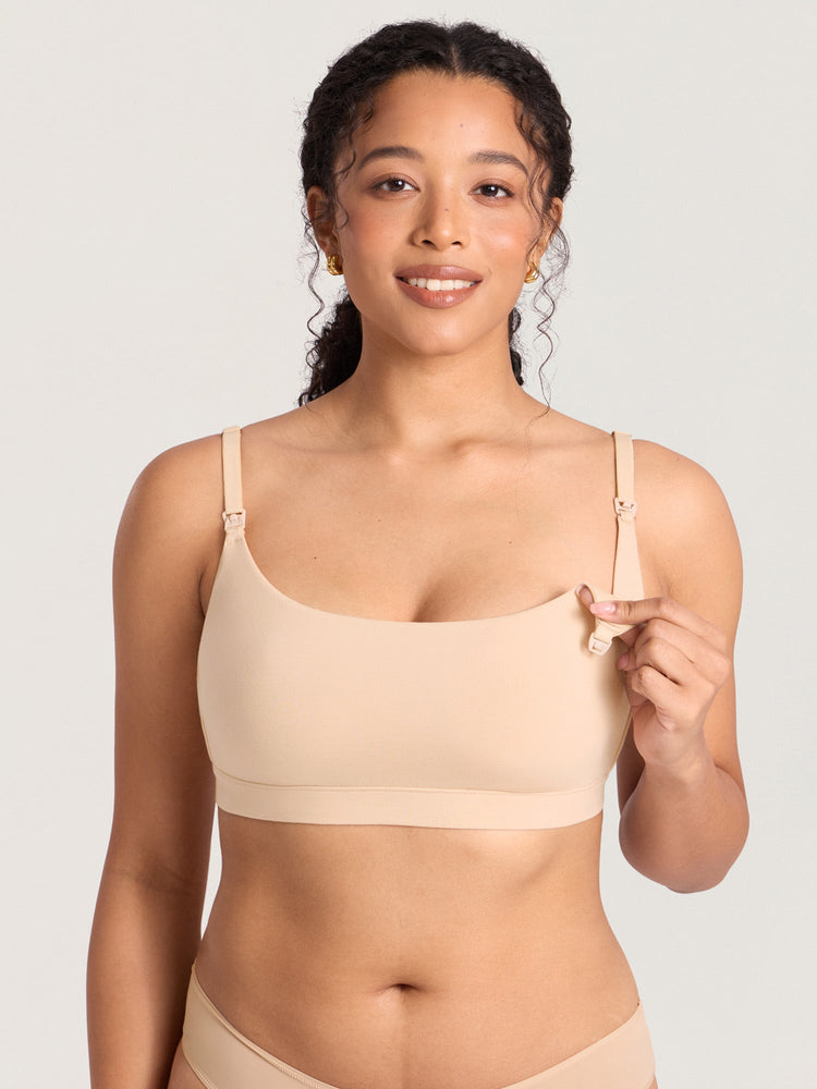 Fazo Store katoenen voedingsbralette met ronde hals