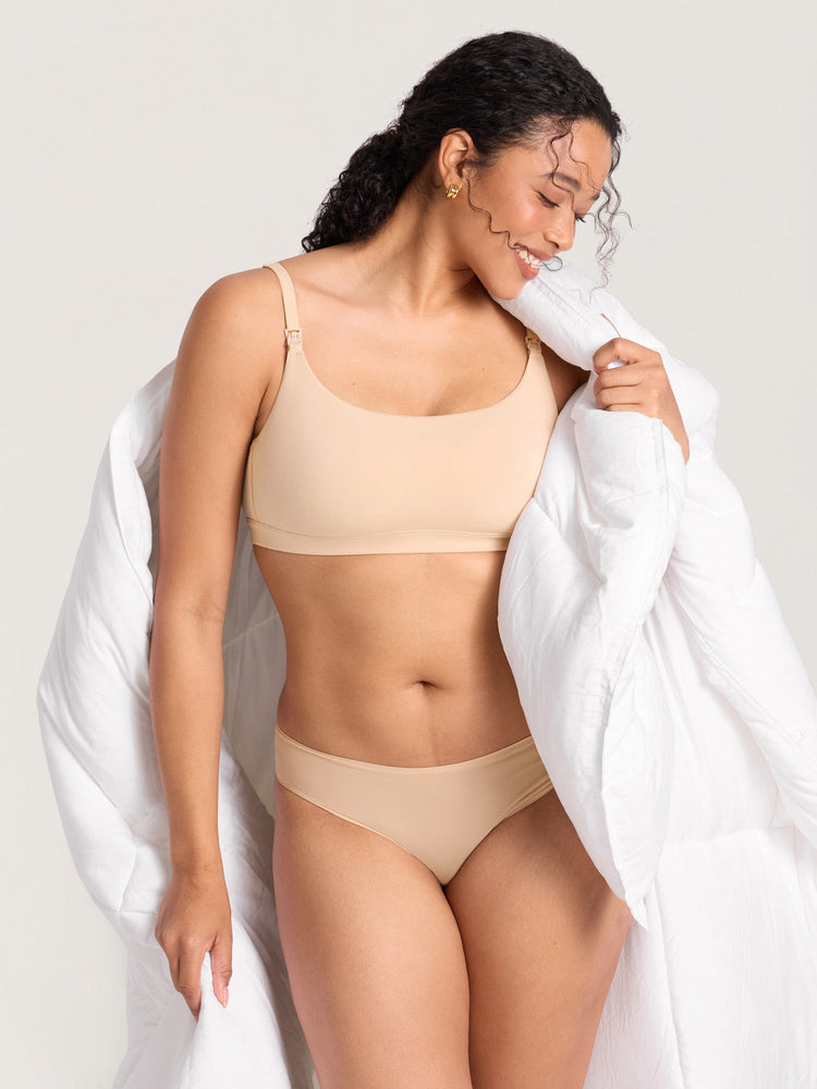Fazo Store katoenen voedingsbralette met ronde hals