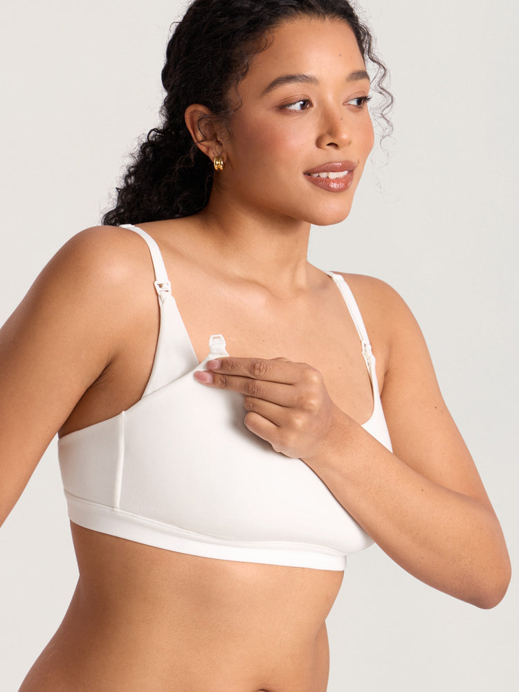 Fazo Store katoenen voedingsbralette met ronde hals
