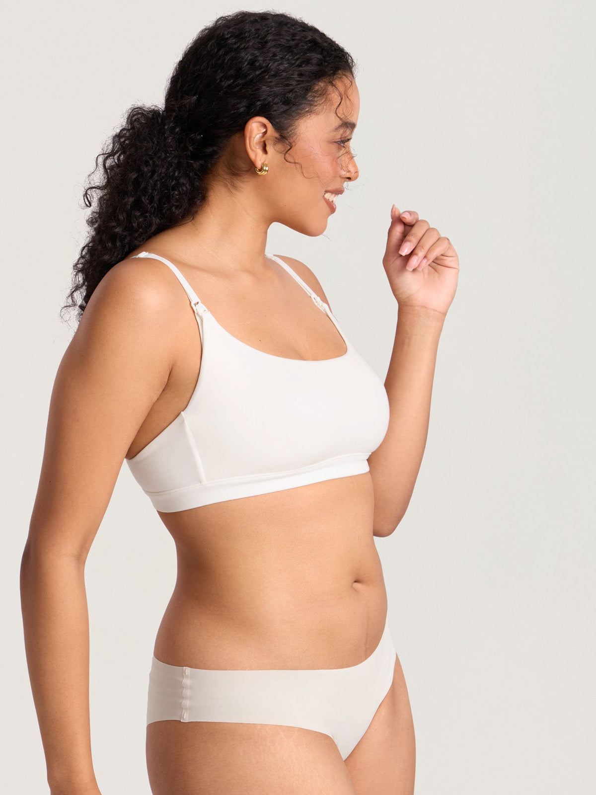 Fazo Store katoenen voedingsbralette met ronde hals