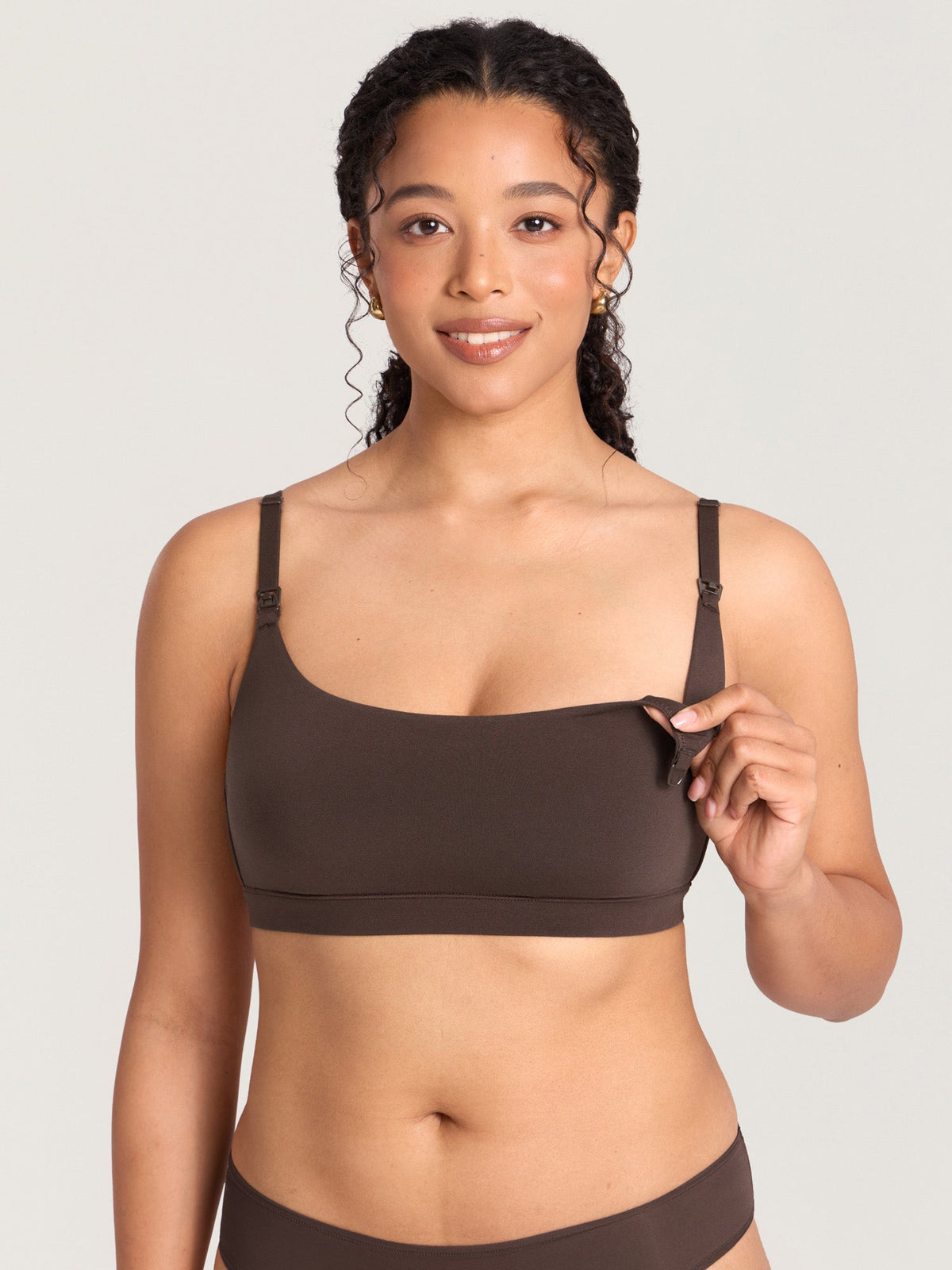 Fazo Store katoenen voedingsbralette met ronde hals