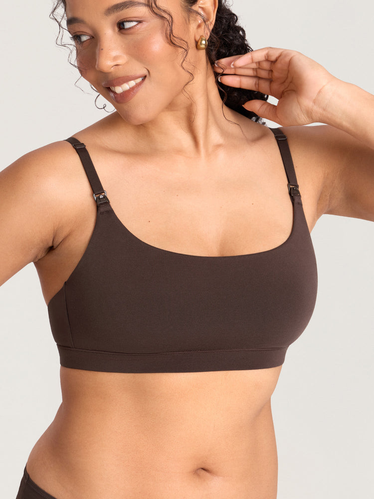 Fazo Store katoenen voedingsbralette met ronde hals