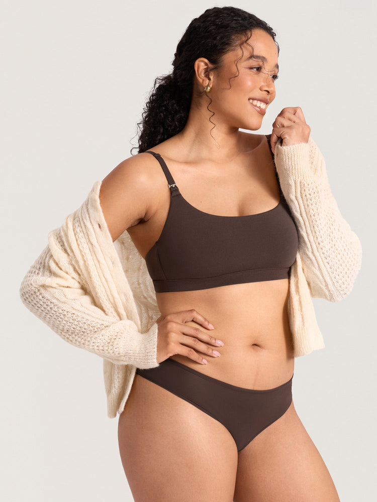 Fazo Store katoenen voedingsbralette met ronde hals