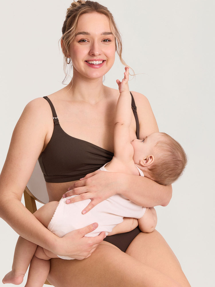 Fazo Store katoenen voedingsbralette met ronde hals