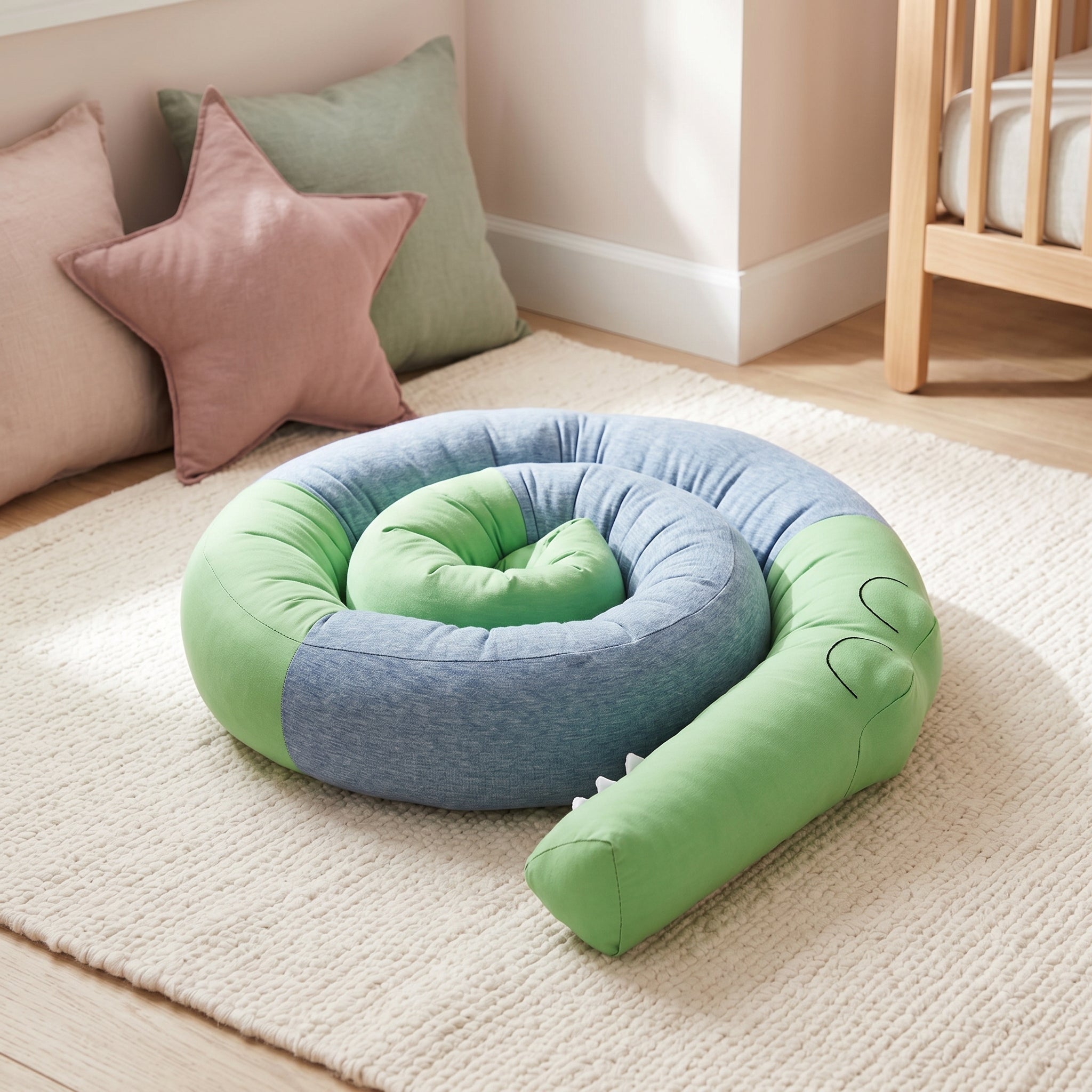 Animal Crib Bumper Liner Plush Toy