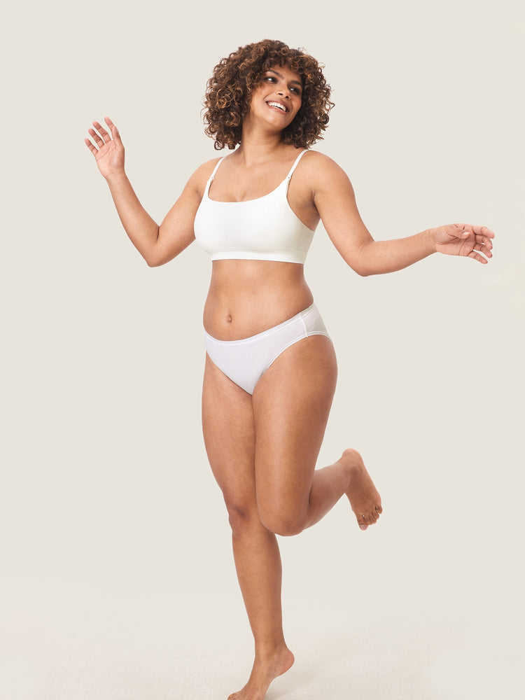 Fazo Store geribde voedingsbralette met ronde hals en verwisselbare bandjes