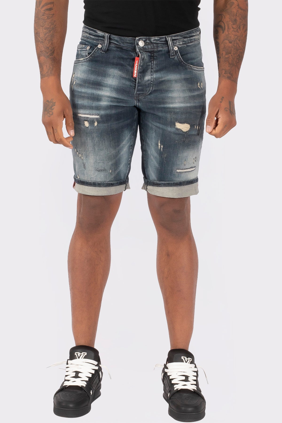 THE SLIMFIT STRETCH SHORT JEANS