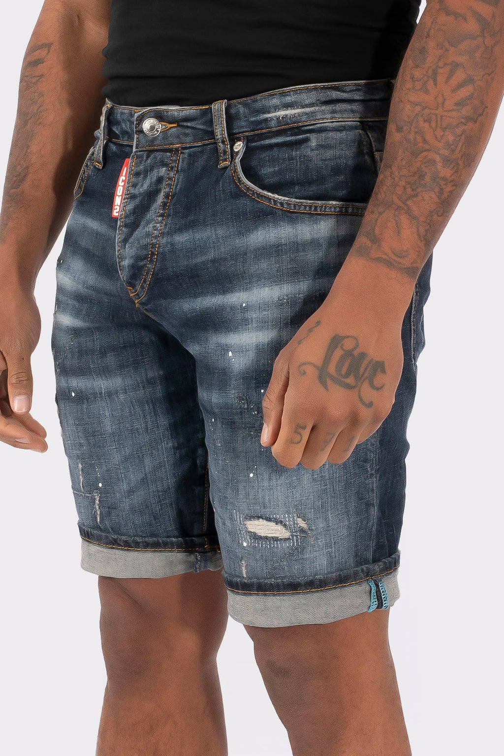 THE SLIMFIT STRETCH SHORT JEANS