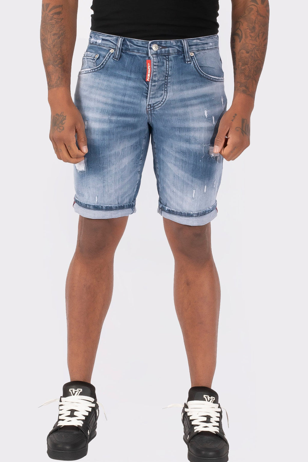 THE SLIMFIT STRETCH SHORT JEANS