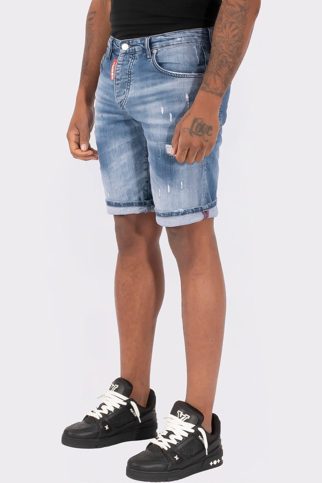 THE SLIMFIT STRETCH SHORT JEANS