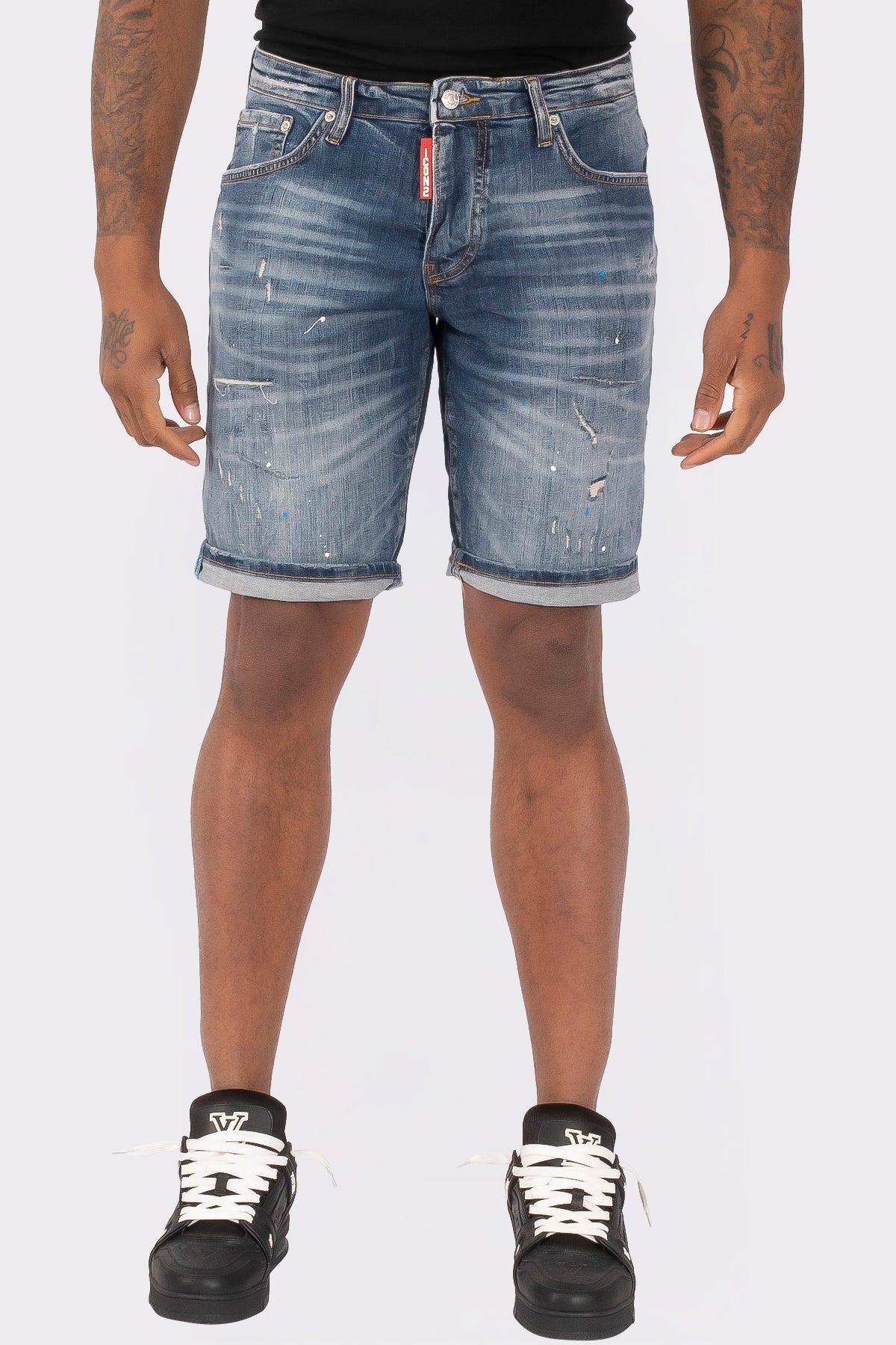THE SLIMFIT STRETCH SHORT JEANS