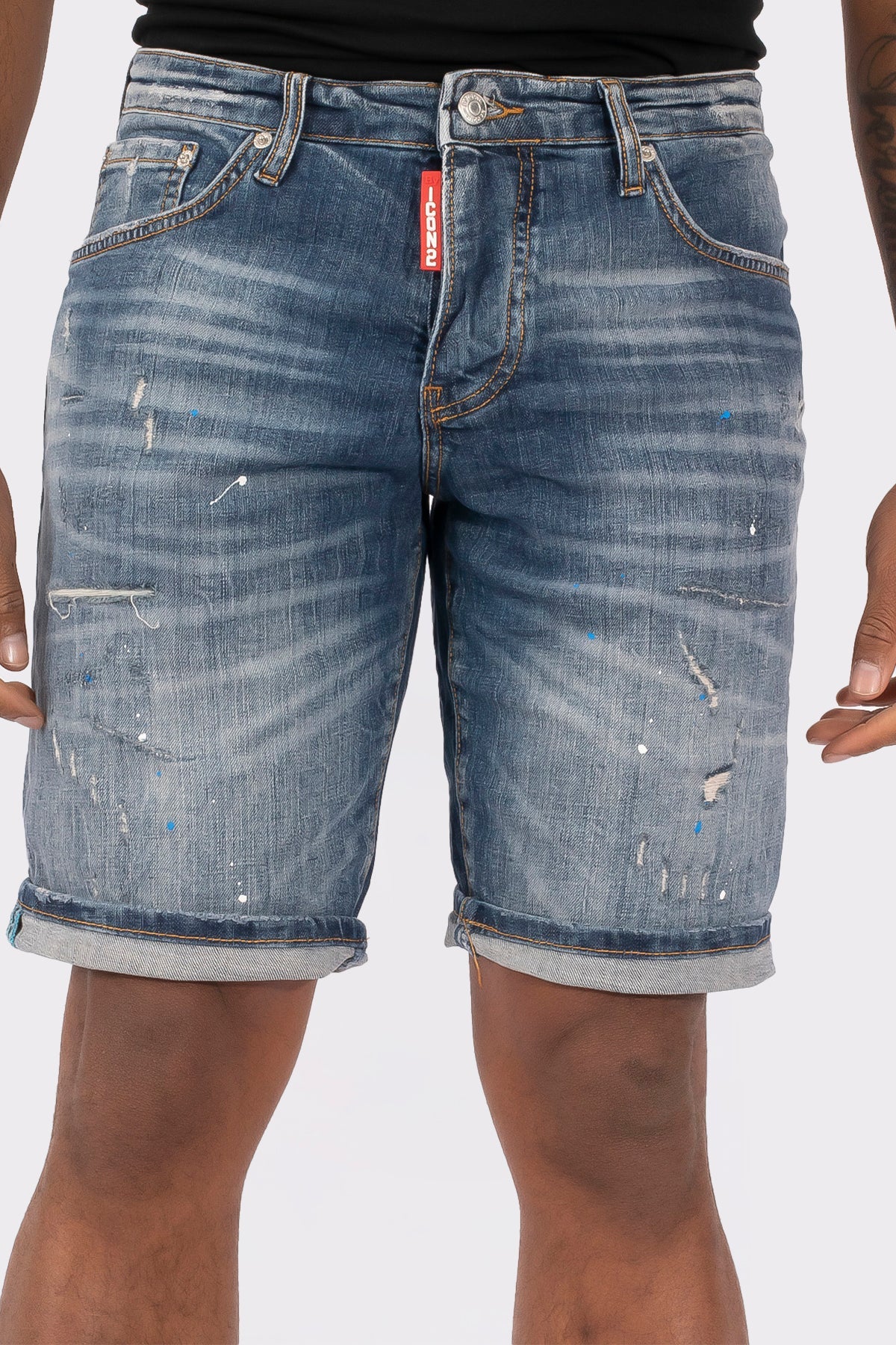 THE SLIMFIT STRETCH SHORT JEANS