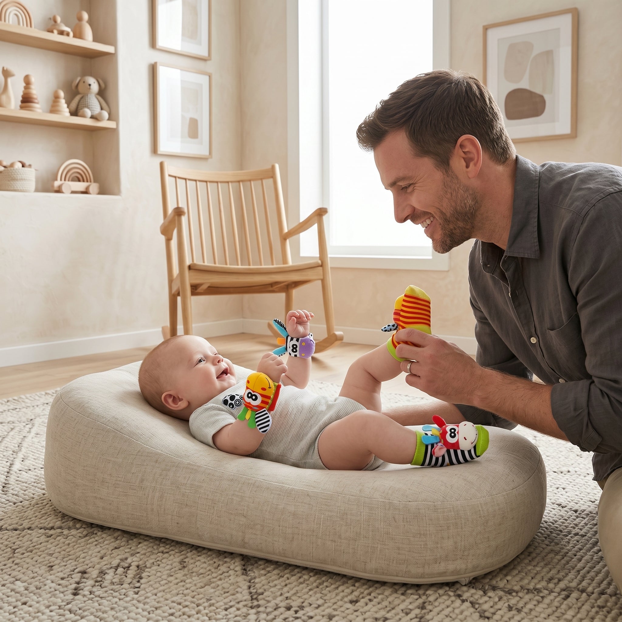 Little Manta Sensory Baby Socks & Wristband Set