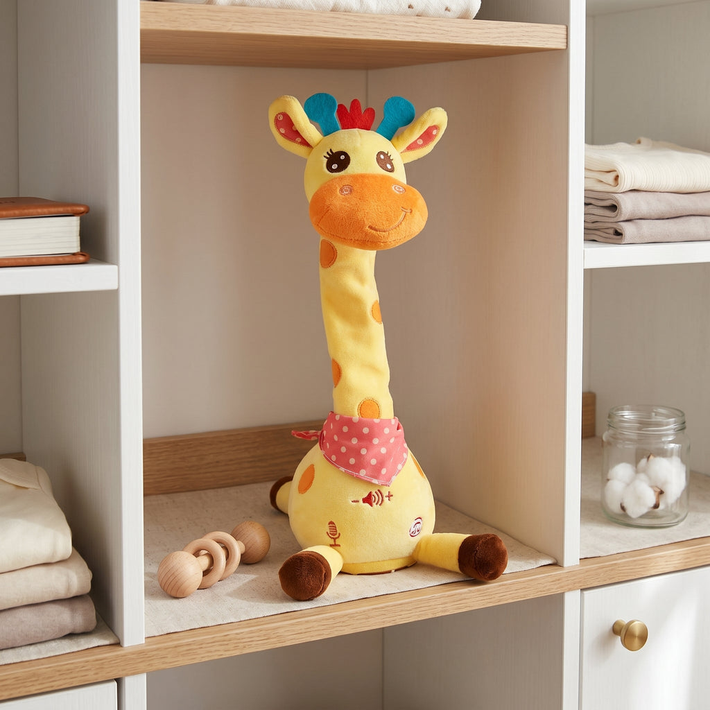 Little Manta Singing Giraffe Plush Toy