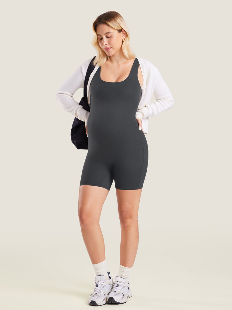 Fazo Store korte zwangerschapsjumpsuit met lage rug – 14 cm