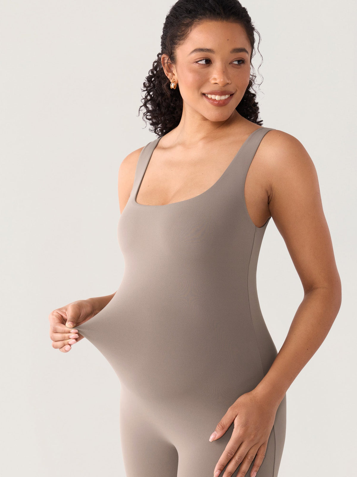 Fazo Store dubbellaagse korte zwangerschapsjumpsuit met vierkante hals