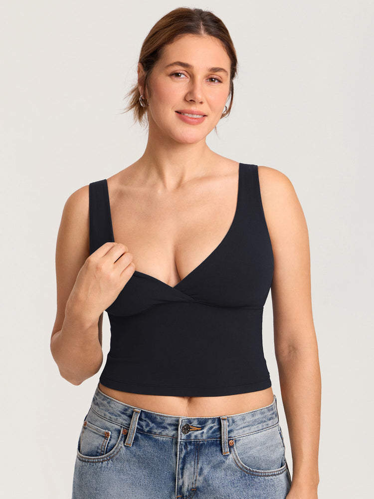 Natrelax® Crossover Nursing Crop Tank Top
