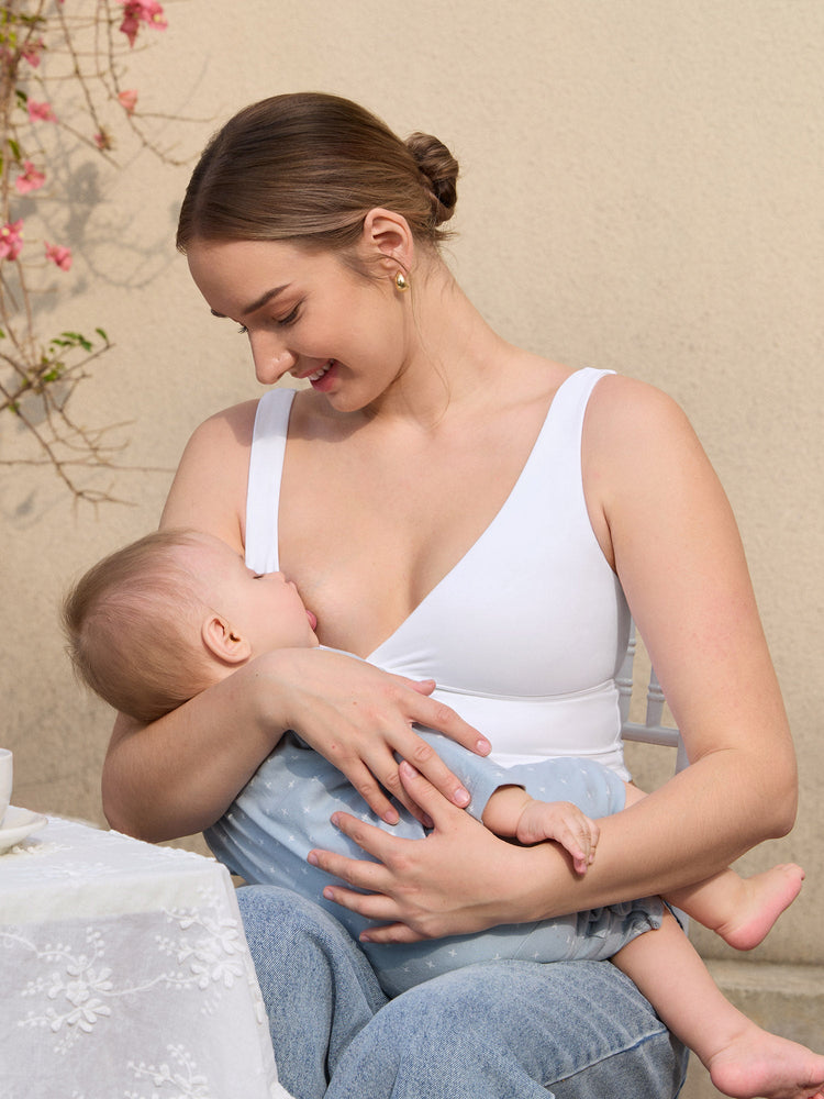 Natrelax® Crossover Nursing Crop Tank Top