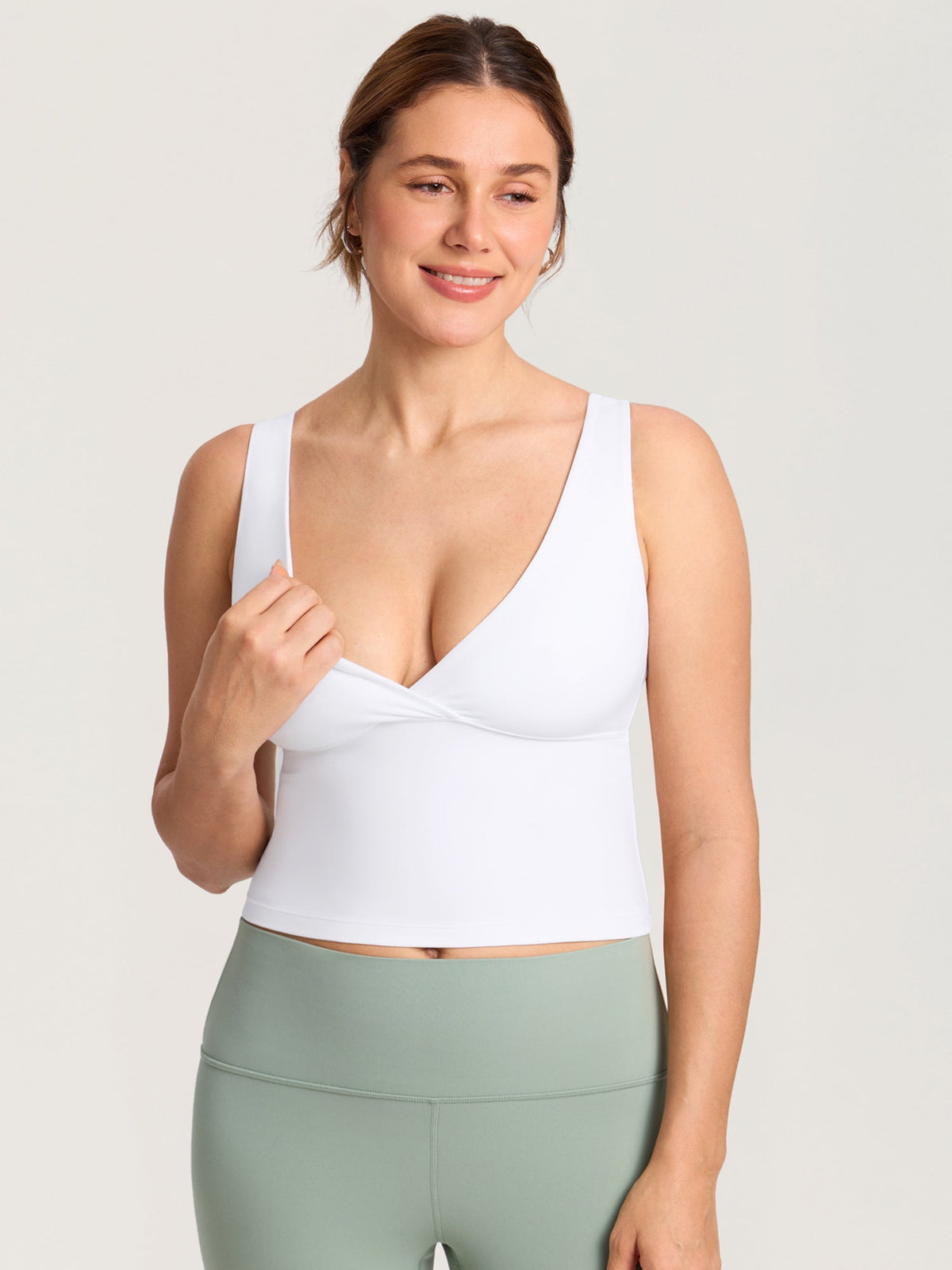 Natrelax® Crossover Nursing Crop Tank Top