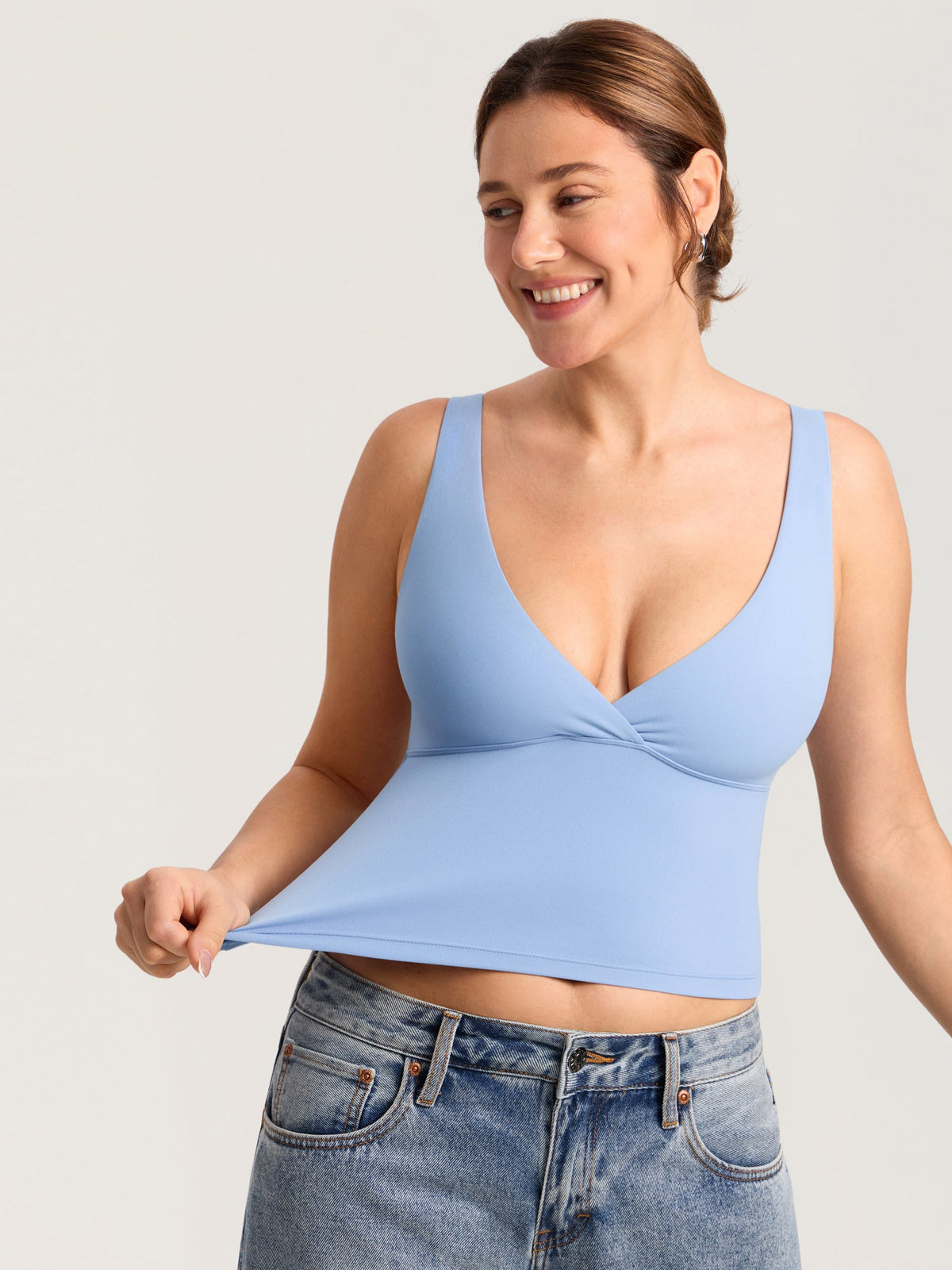 Natrelax® Crossover Nursing Crop Tank Top