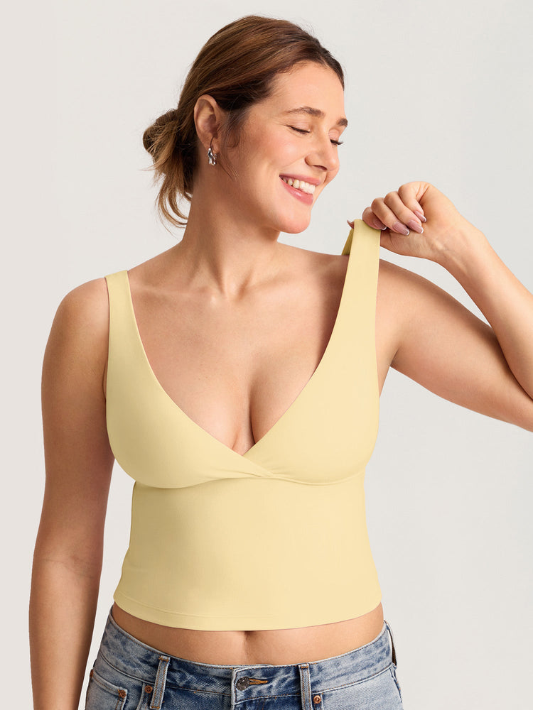 Natrelax® Crossover Nursing Crop Tank Top
