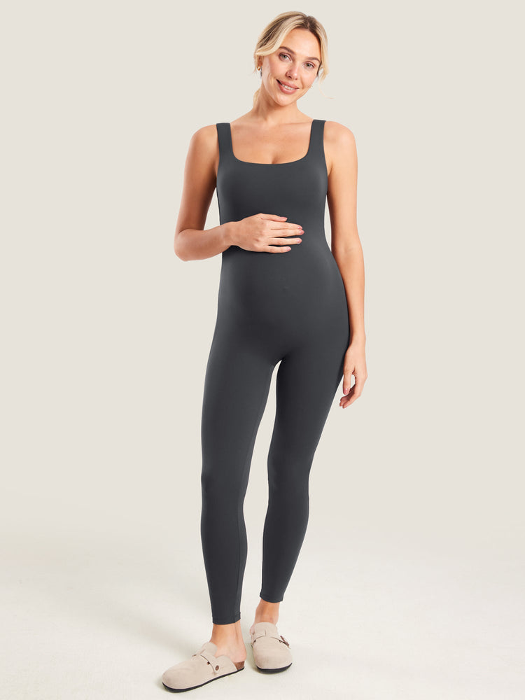 Fazo Store zwangerschapsjumpsuit met vierkante hals – 64 cm