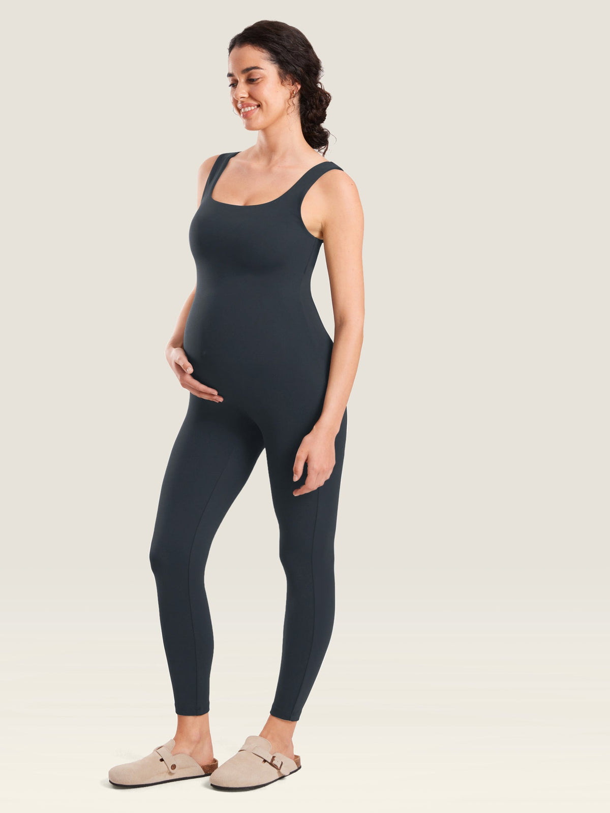 Fazo Store zwangerschapsjumpsuit met vierkante hals – 64 cm