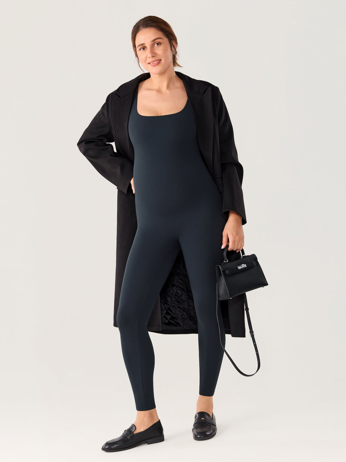 Fazo Store zwangerschapsjumpsuit met vierkante hals – 64 cm