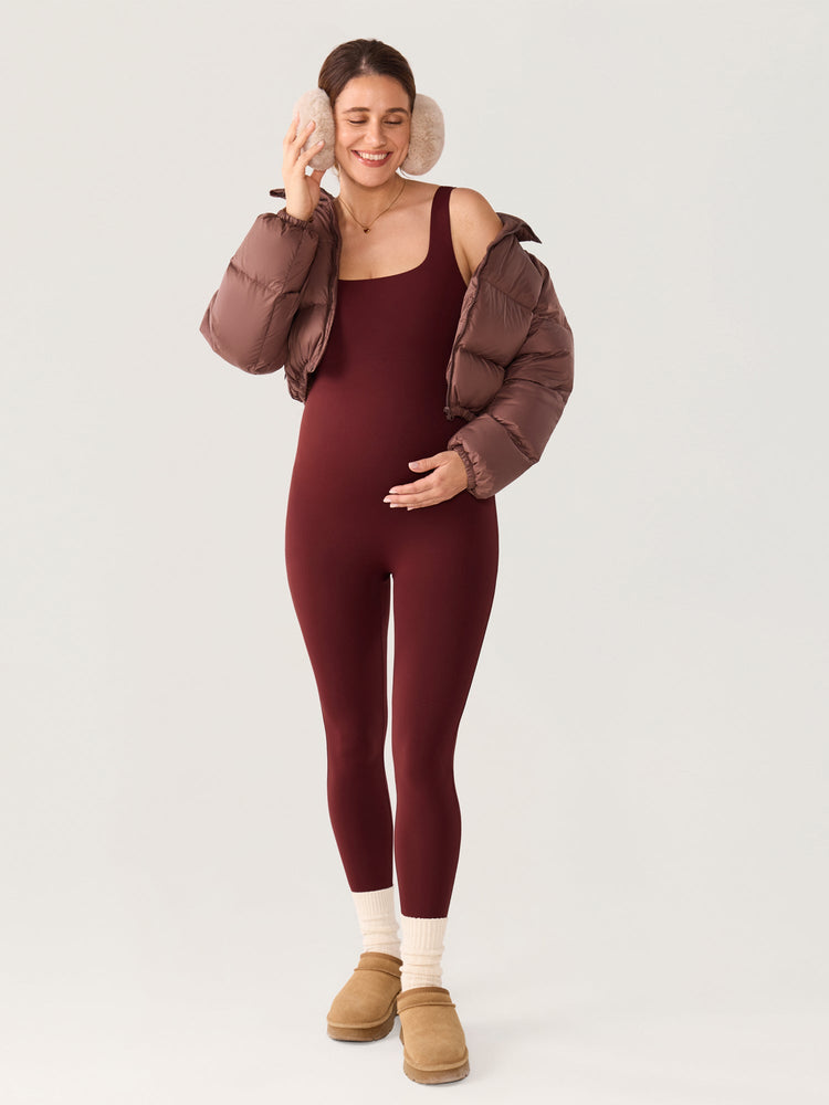 Fazo Store zwangerschapsjumpsuit met vierkante hals – 64 cm