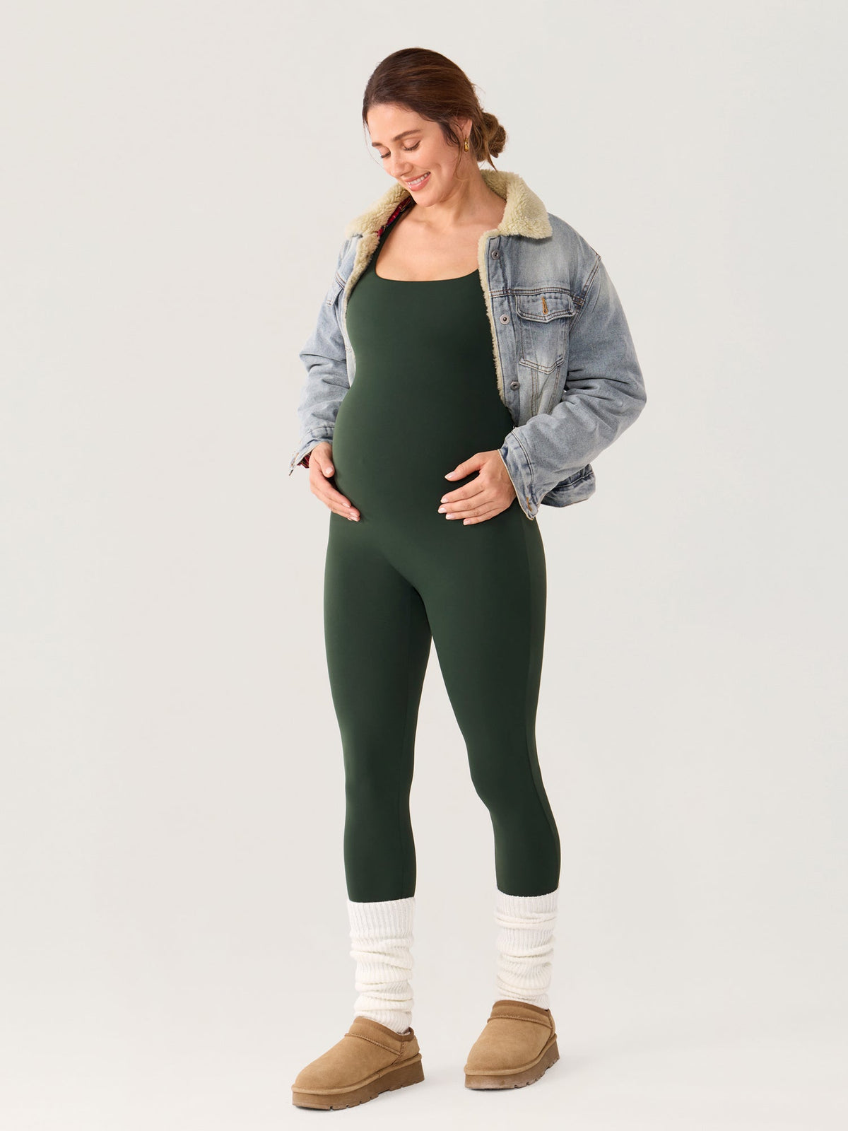 Fazo Store zwangerschapsjumpsuit met vierkante hals – 64 cm