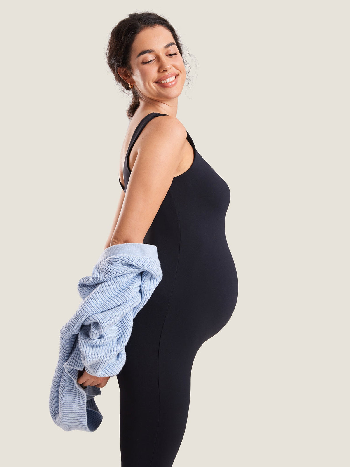 Fazo Store zwangerschapsjumpsuit met vierkante hals – 64 cm