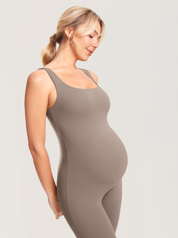 Fazo Store zwangerschapsjumpsuit met vierkante hals – 64 cm