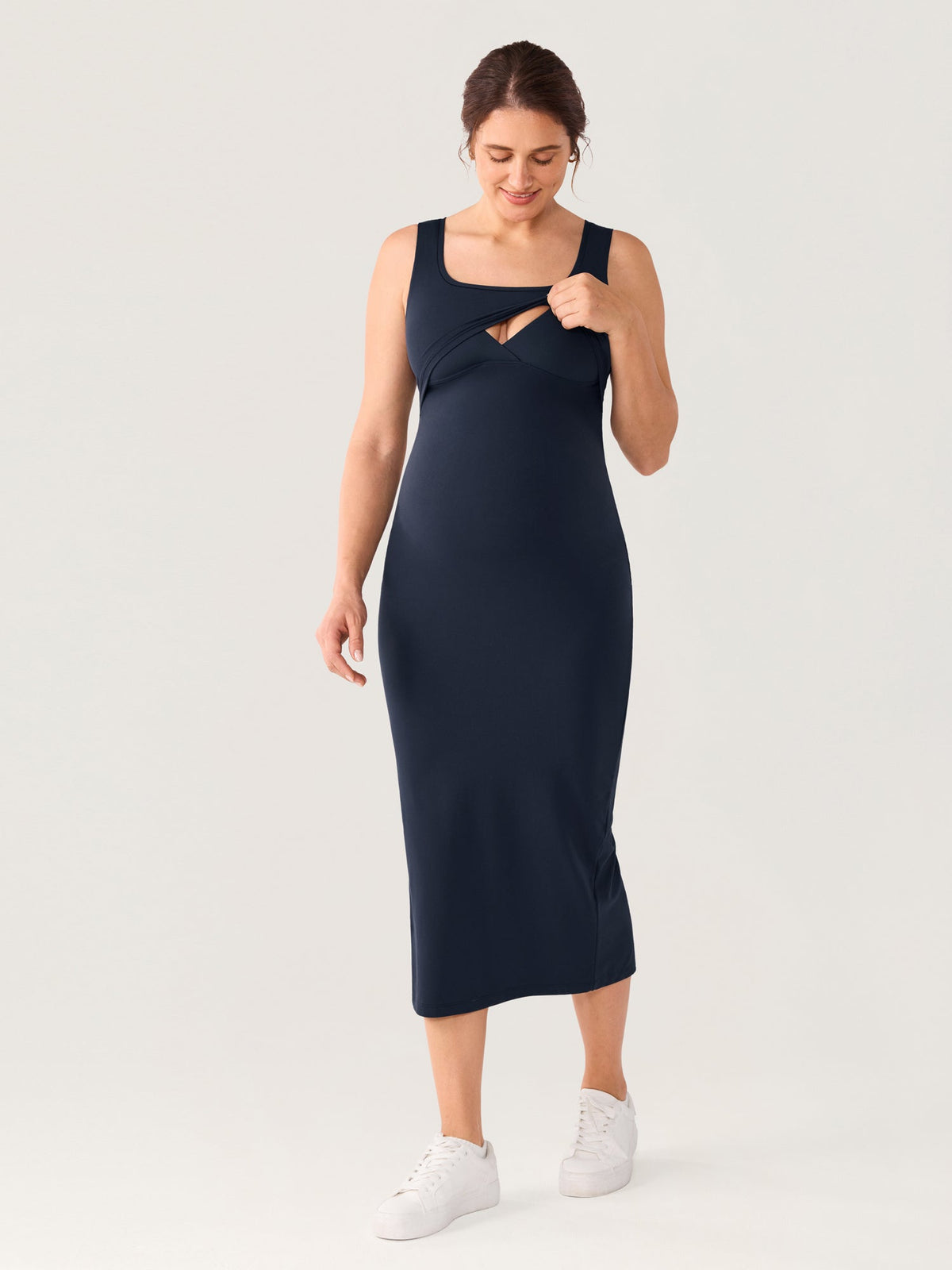 Natrelax® Hidden Crossover Bodycon Maxi Dress