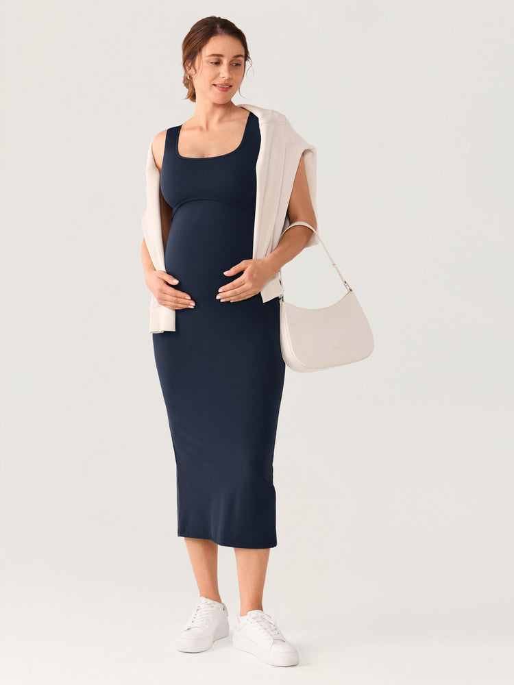 Natrelax® Hidden Crossover Bodycon Maxi Dress